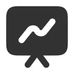 Presentation Chart Line SVG Icon